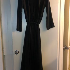 Black wraparound dress